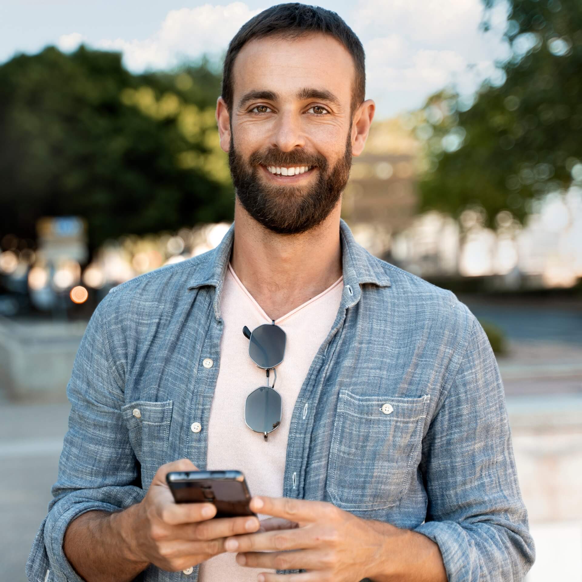 In the event of a dental emergency, our office offers the help you need A man is making emergency call
